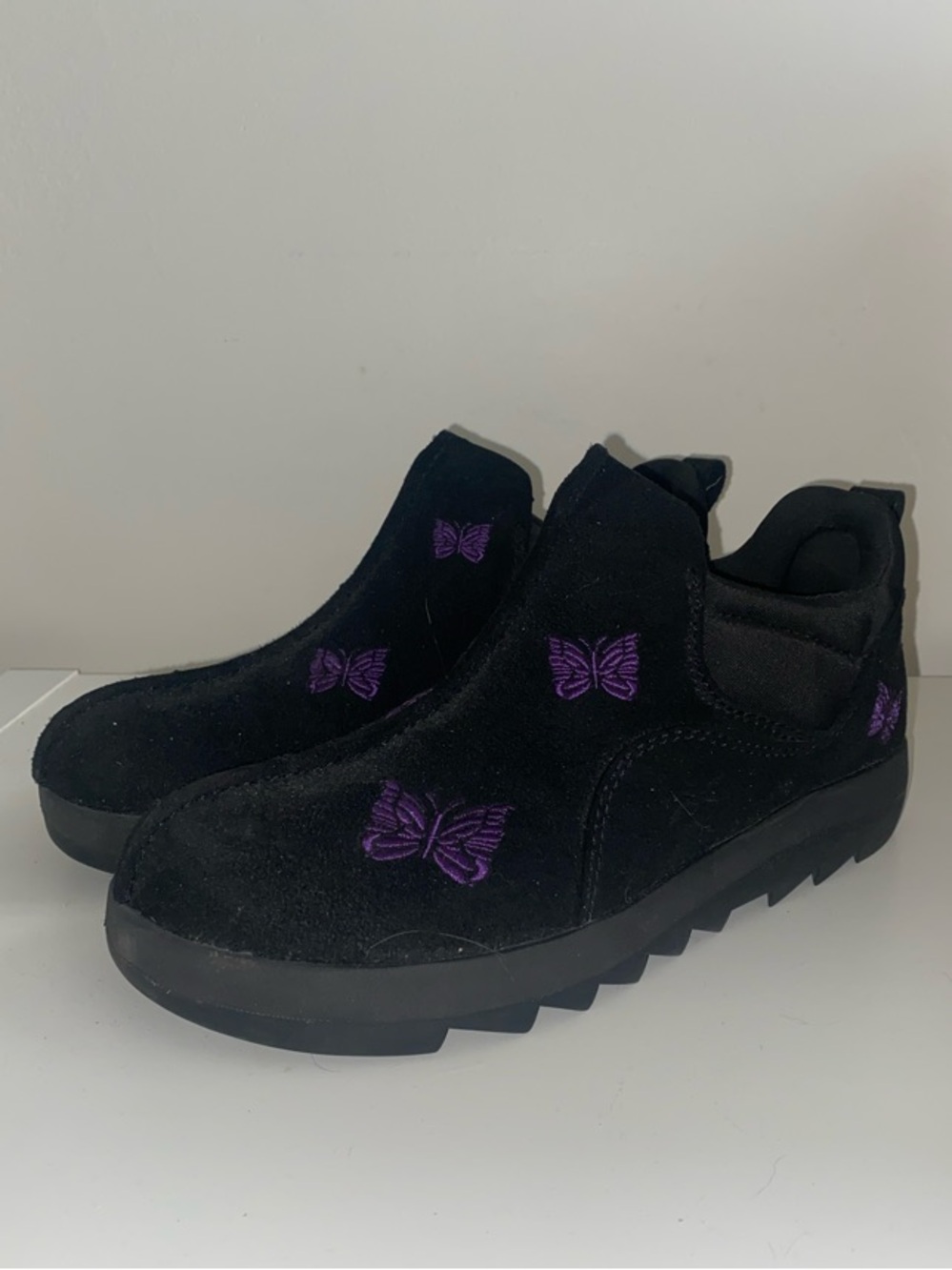 Needles Japan x Reebok Beatnik Moc in Black